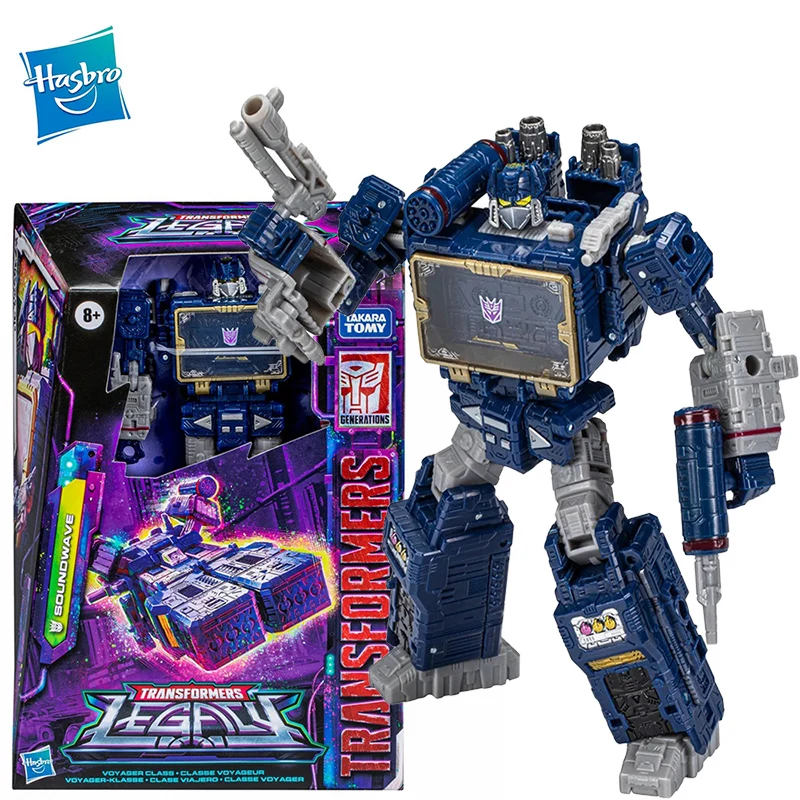 

В наличии Hasbro Трансформеры Legacy Evolution Voyager Class Soundwave 17 см аниме экшн-Фигурки Коллекционная игрушка-робот