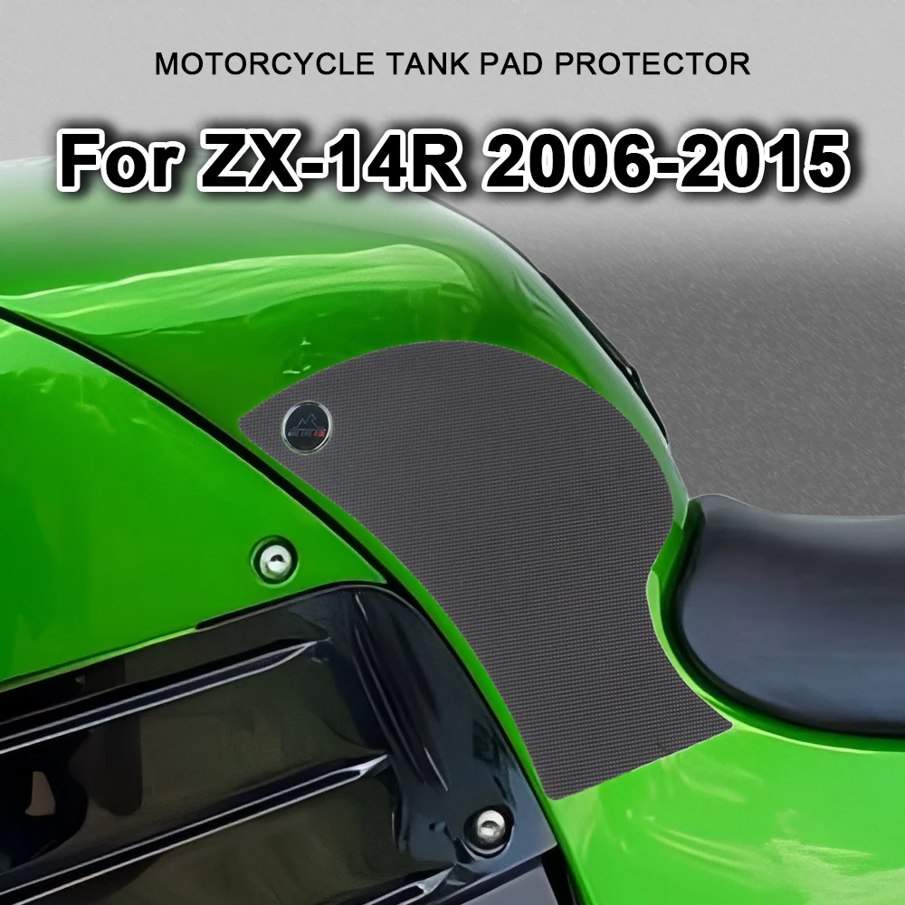 

Накладка на бак, противоскользящая наклейка на мотоцикл для Kawasaki Ninja ZX14R ZX 14R 2006-2015, боковая газовая наколенница, защитная наклейка, аксессуары