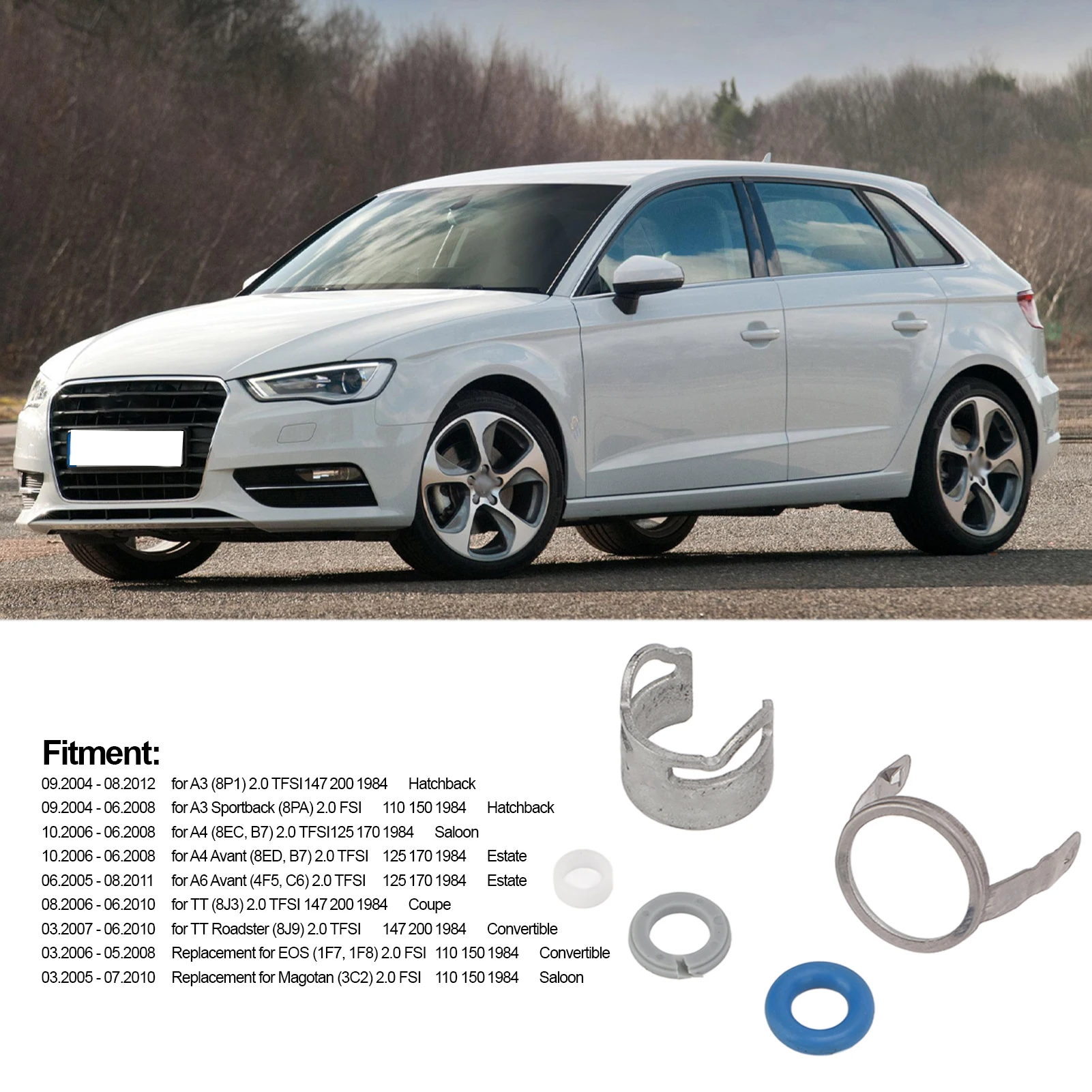 Комплект уплотнительных колец топливного инжектора 06D998907 для A3 хэтчбека A4 седан