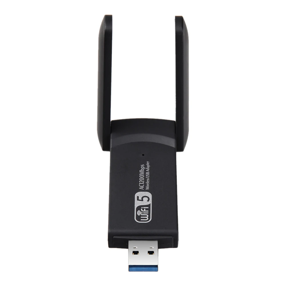 

1200M Fast Speed With Antenna External Stable Signal USB 3.0 Network Card Router Wireless Dual Band 2.4Ghz 5.8Ghz Wifi Adapter