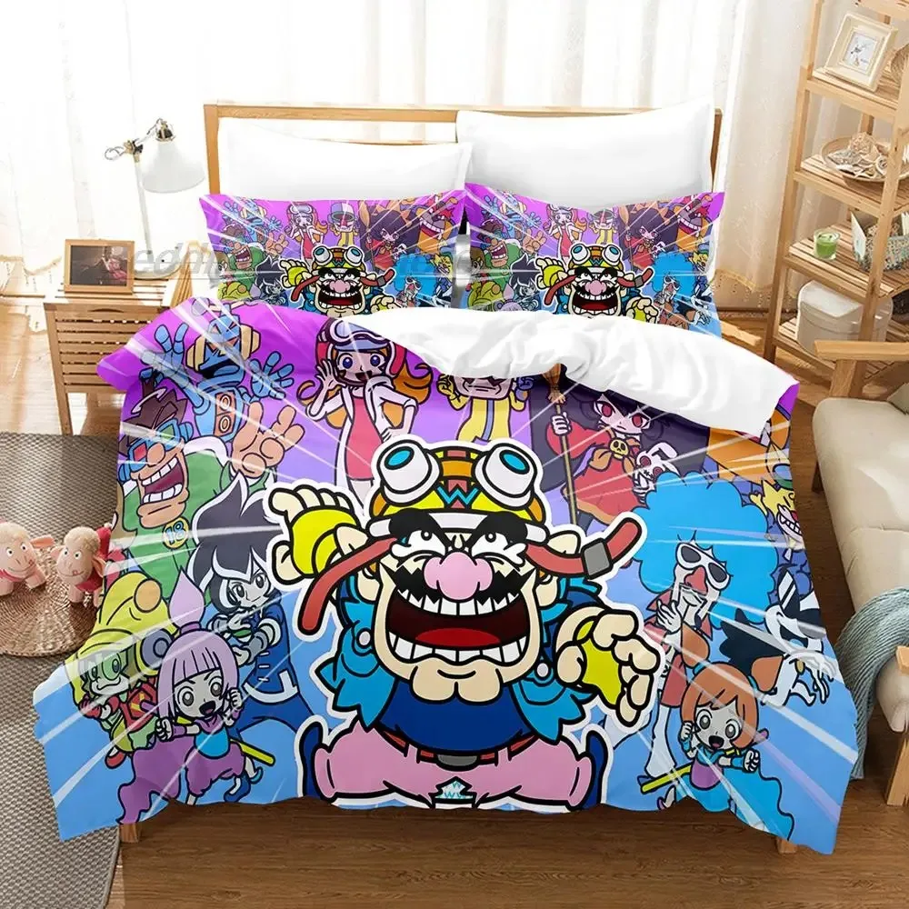 WarioWare Get It Together! Bedding Set Single Twin Full Queen King Size Bed Aldult Kid Bedroom Duvetcover Sets 3D Anime 2022