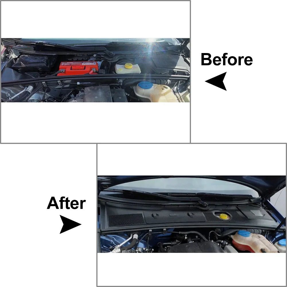 Автоматический дефлектор воды на капоте двигателя с крышкой аккумулятора