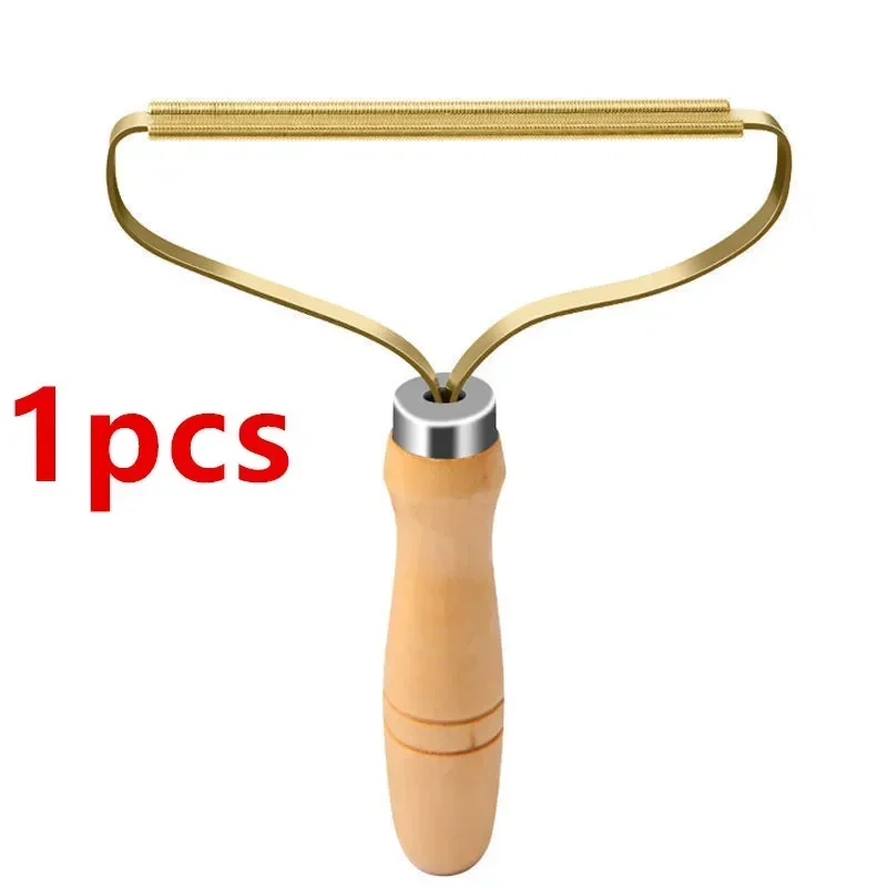 

Портативная щетка для удаления ворса с деревянной ручкой