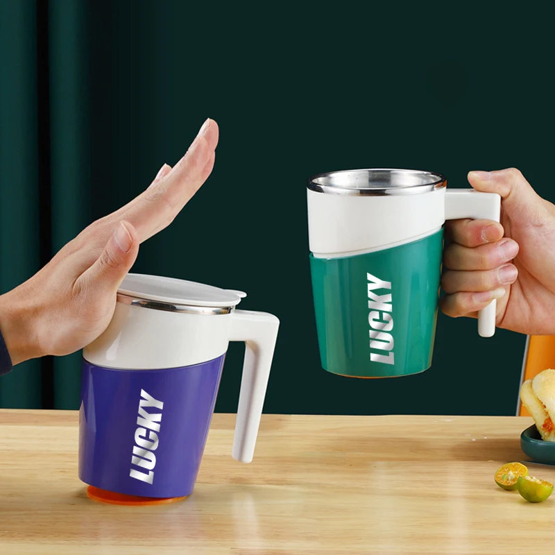 

460ml Upgrade Non Pour Coffee Cup 304 Stainless Steel Thermos Cup Magic Suction Cup Personalized Vacuum Bottle Water Cup