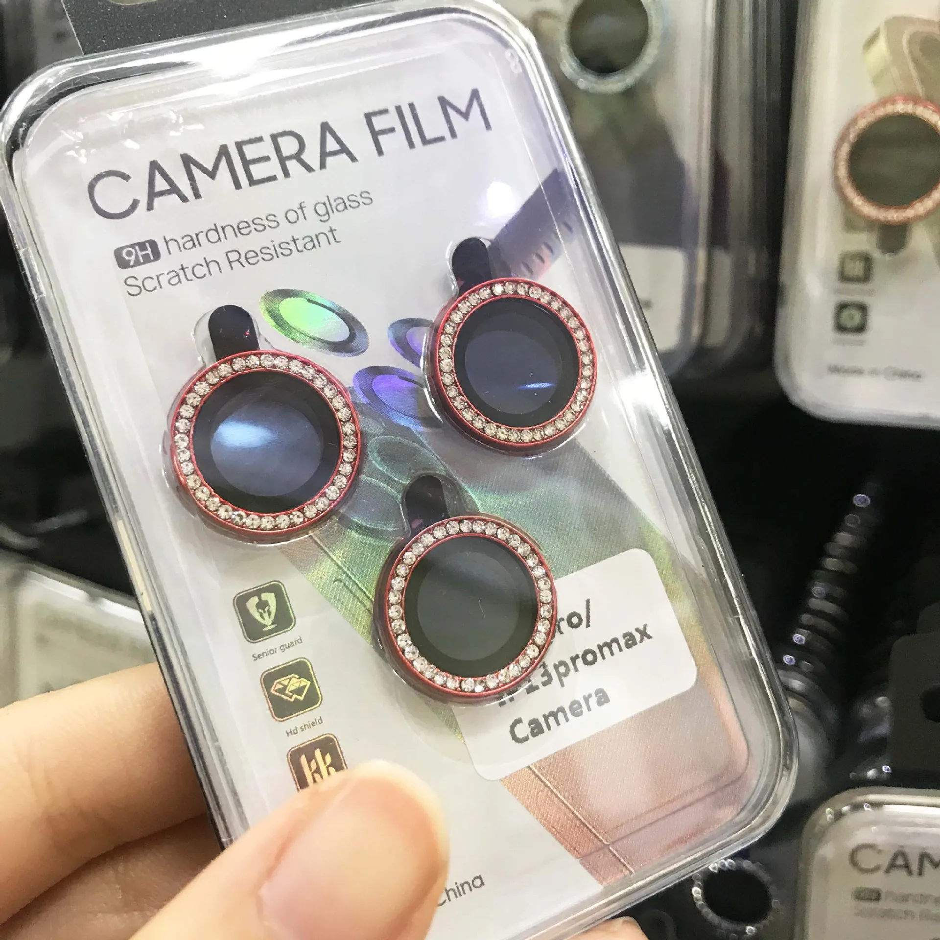 50pcs Glitter Diamond Rhinestone Camera Lens Protector Cover for iPhone 14 Pro Max Plus 13 12 Mini 11 14Pro 13Pro 14Plus 12Pro