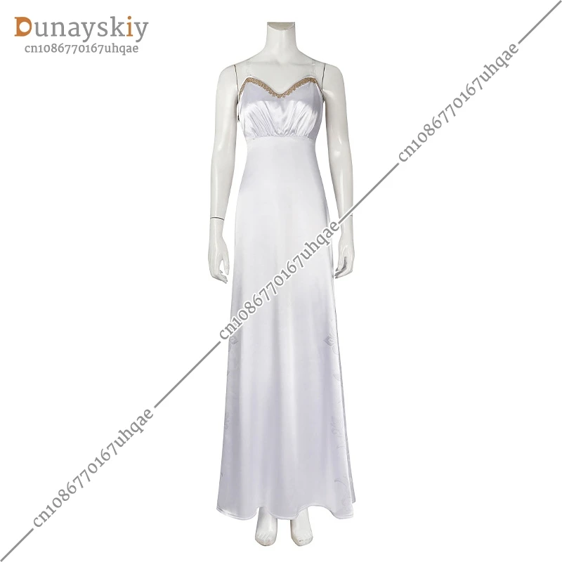 Final Fantasy 7 Aerith Cosplay Costume Disguise for Adult Women Dress Necklace Fantasia FF7 Outfits Halloween Carnival Suit