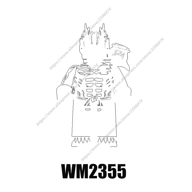 Фигурки героев мультфильмов аксессуары конструктор детская серия-070 WM2344 wm6139
