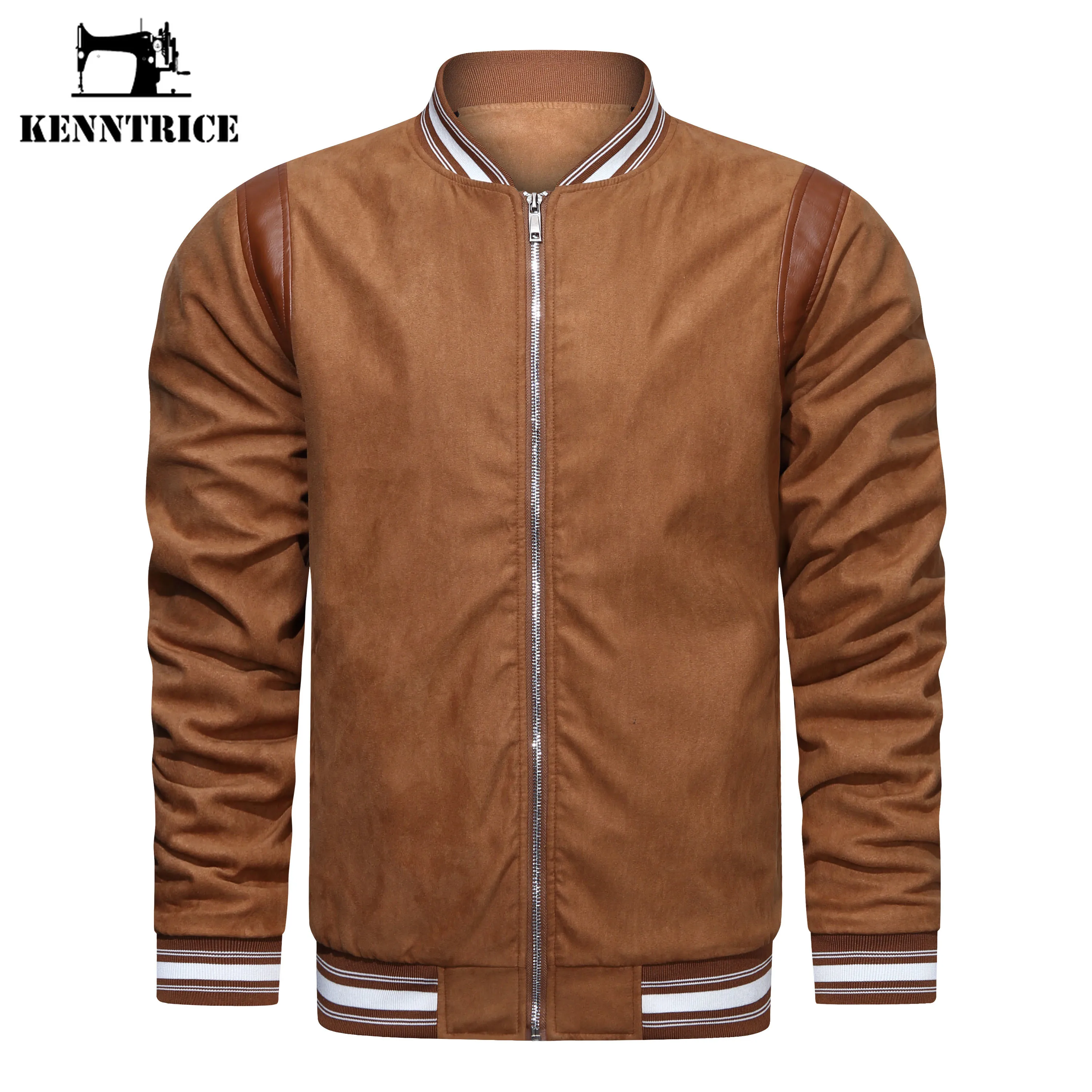 Kenntrice 2022 Jacket for Men Casual Solid Baseball Jacket Mens Fashion Clothing Trends Slim Thick Long Sleeve Jacket Clothes