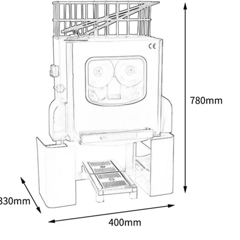 Электрическая соковыжималка для апельсинов 20 шт./мин. лимонная машина напитков с