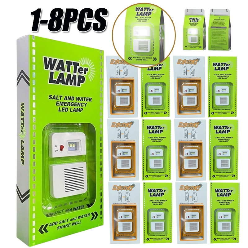 

Salt Water LED Lamp Portable Emergency Lamp for Camping Night Fishing Energy Saving Lamp Outdoor Rescue Survival Travel Supplies