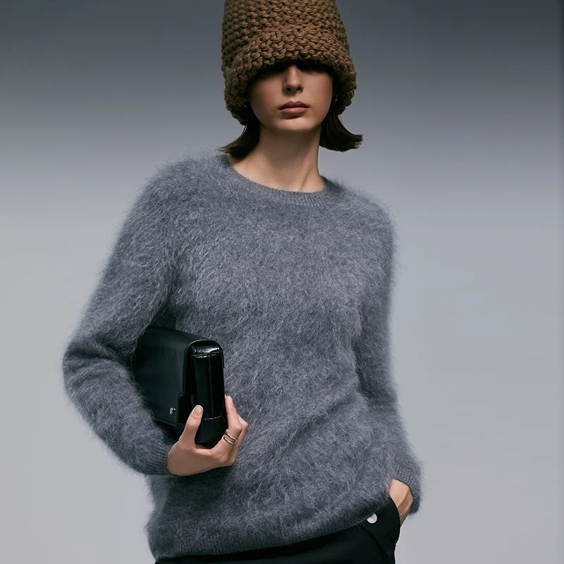 Женская одежда WinvyNee повседневные свитера из чистого матового кашемира с круглым