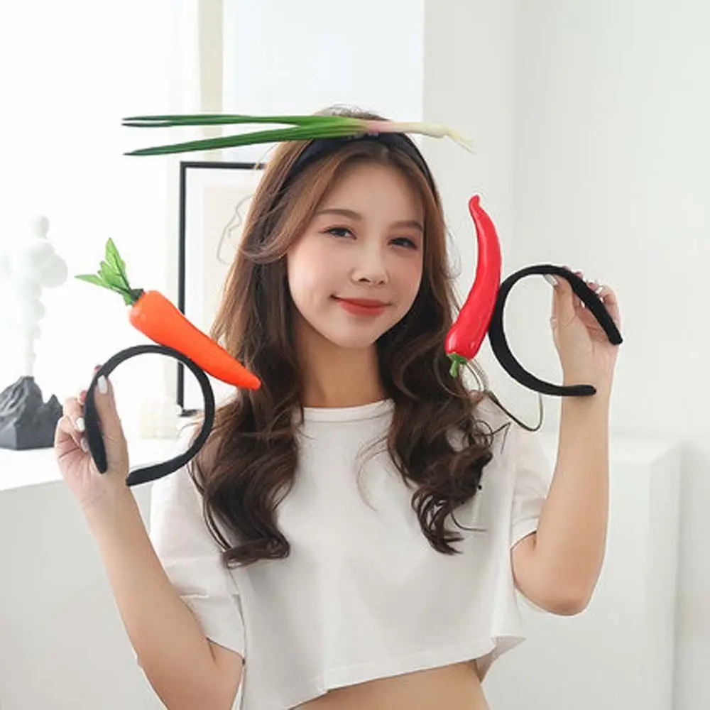 

Аксессуары для волос с изображением моркови и баклажана, ободок для волос с изображением фруктов, ободок для волос, ободок для волос с изобр...