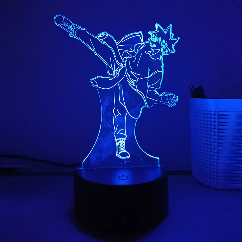 

The God of High School Mori Jin 3d Led Lamp For Bedroom Night Lights Anime Mange Figure Avatar Room Decor Children's Gift Luces