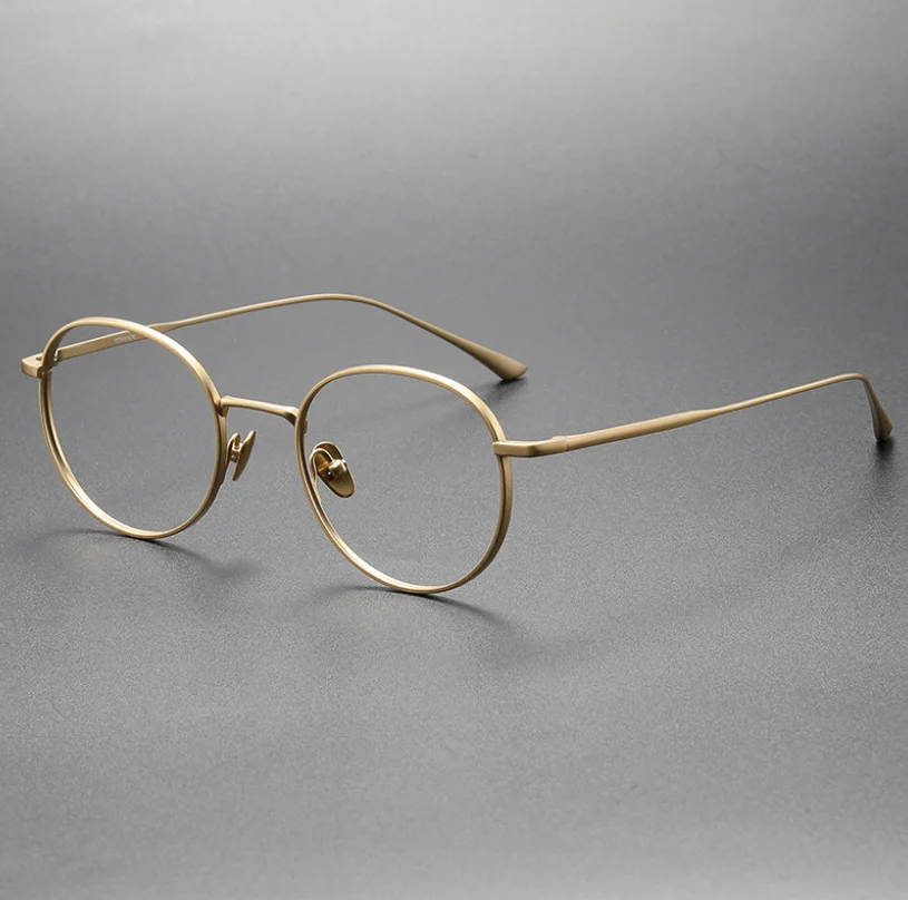 

Оптические очки для мужчин и женщин, аксессуары для защиты от царапин, из чистого титана, рецептурные винтажные очки