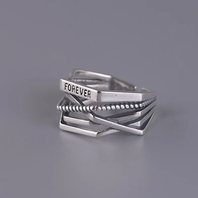 

New 2023 Vintage Fashion Temperament Woven Open Ring Unisex Personalized Index Finger Ring Banquet Jewelry Accessories Gift