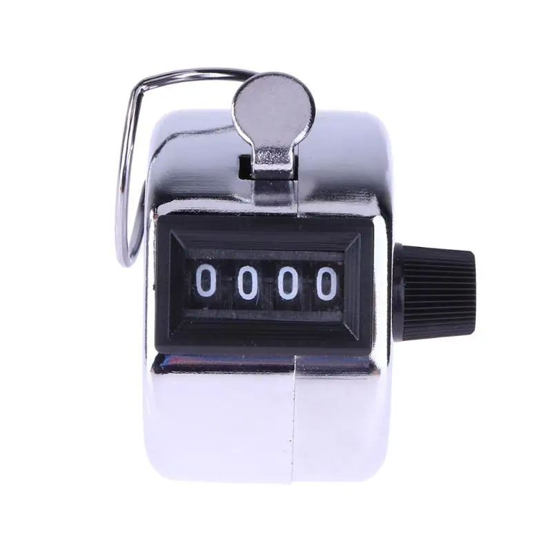 

Mini Mechanical Digital 4 Digit Number Hand Held Tally Counter Hand Tally Counter Manual Counting Golf Clicker Training Counter