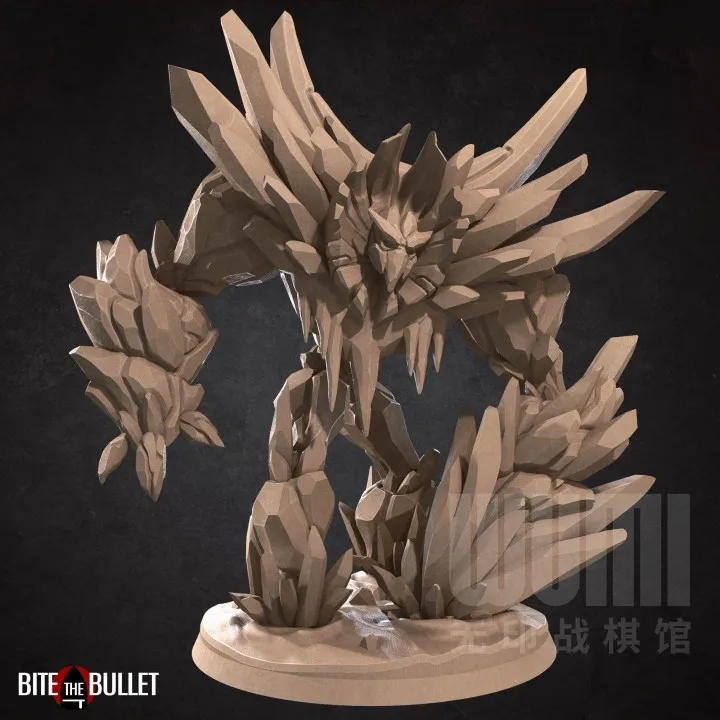 Миниатюрная модель из смолы элементный монстр темная пустота деревянный лед