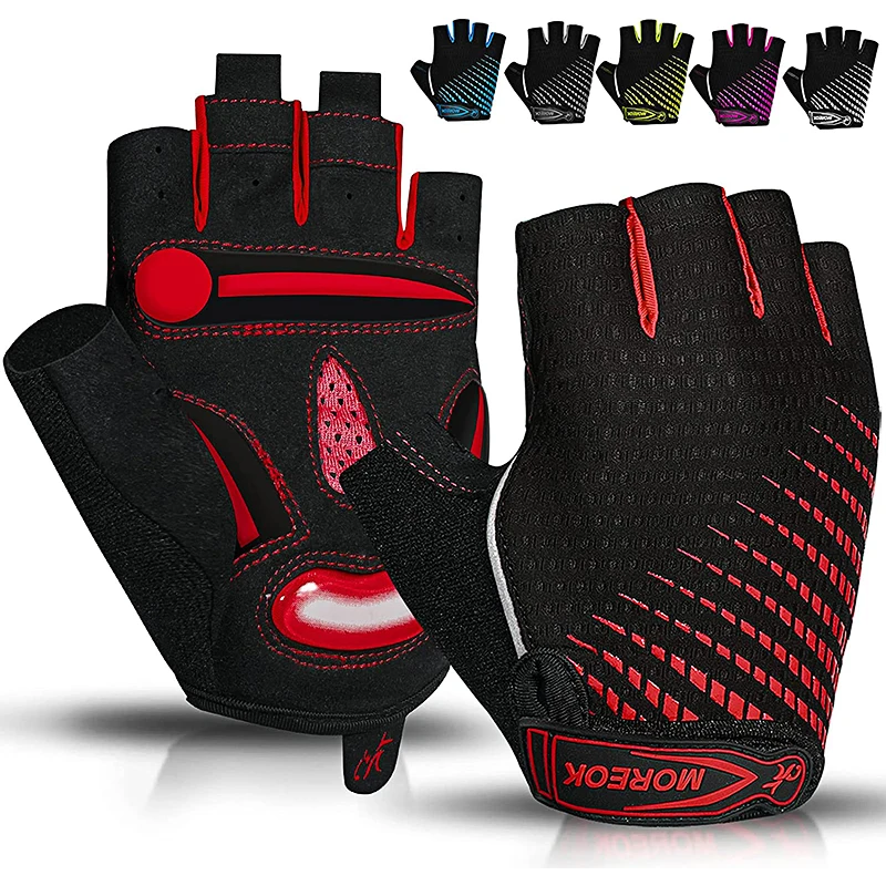 

Cycling Gloves Half Finger Bike Gloves 5MM Liquid Gel Pads Bicycle Gloves Shock-Absorbing Mountain Bike Gloves