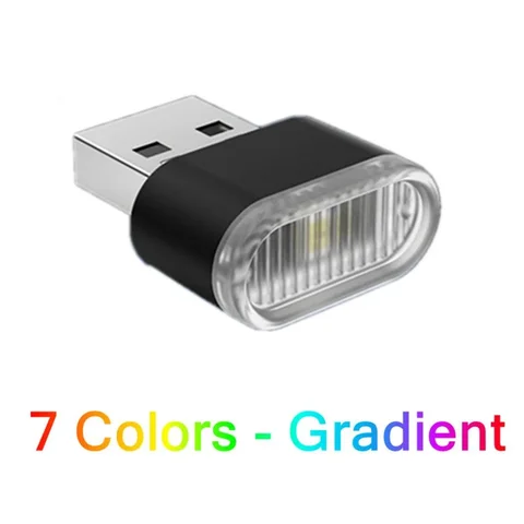 YzzKoo автомобильный атмосферный светильник USB синий