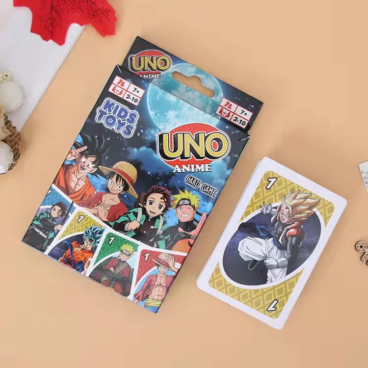 Карты UNO One Piece Аниме экшн-фигурка Драконий жемчуг убийца демонов Fanny House Вечеринка