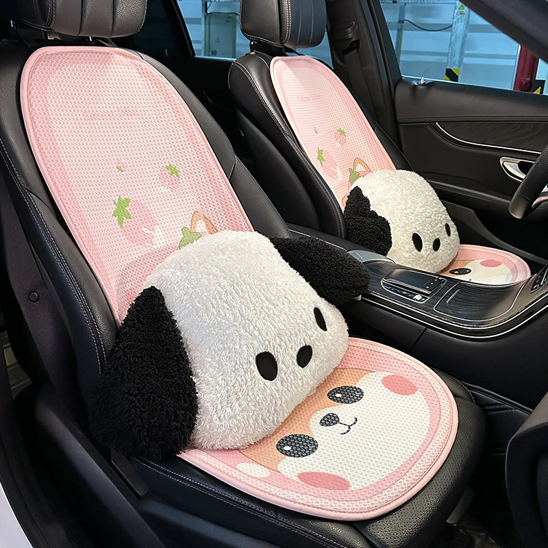 New Cartoon Cute Four Seasons Universal 3D Breathable Mesh Protective Car Seat Cushion Car Interior Accessories