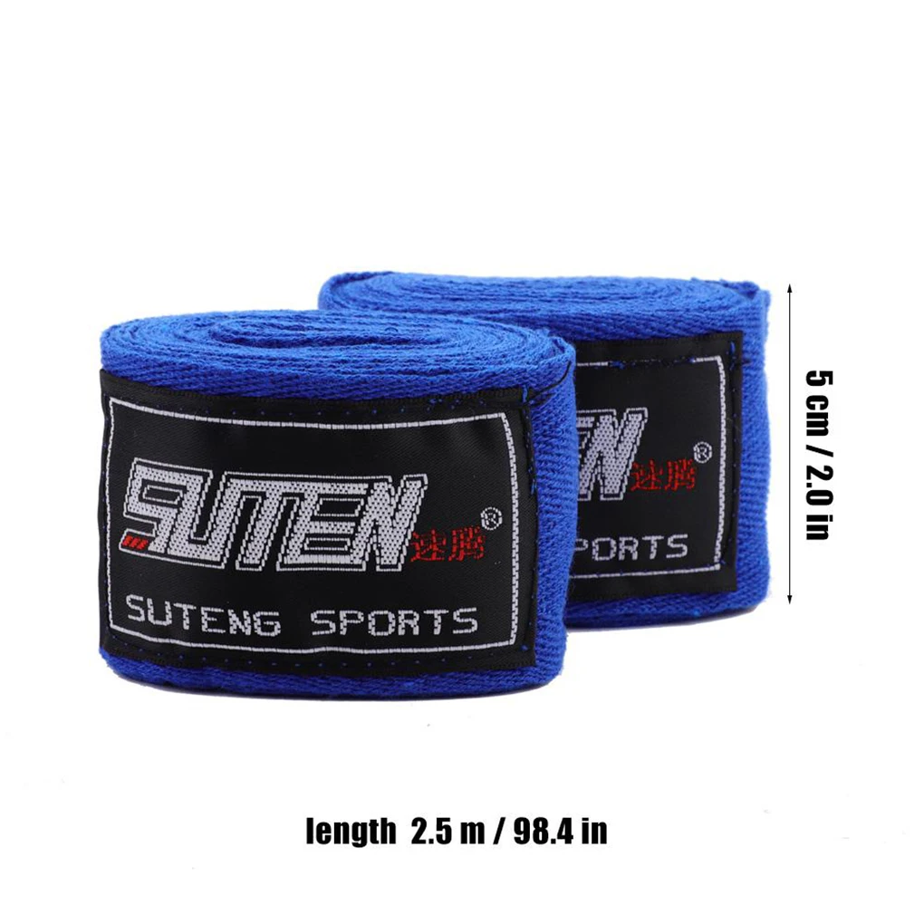 

2 5 Meter Long Adults 1 Pair Elastic Hand Wraps Boxing Training Practise Cotton Hand Protection Straps Bandage