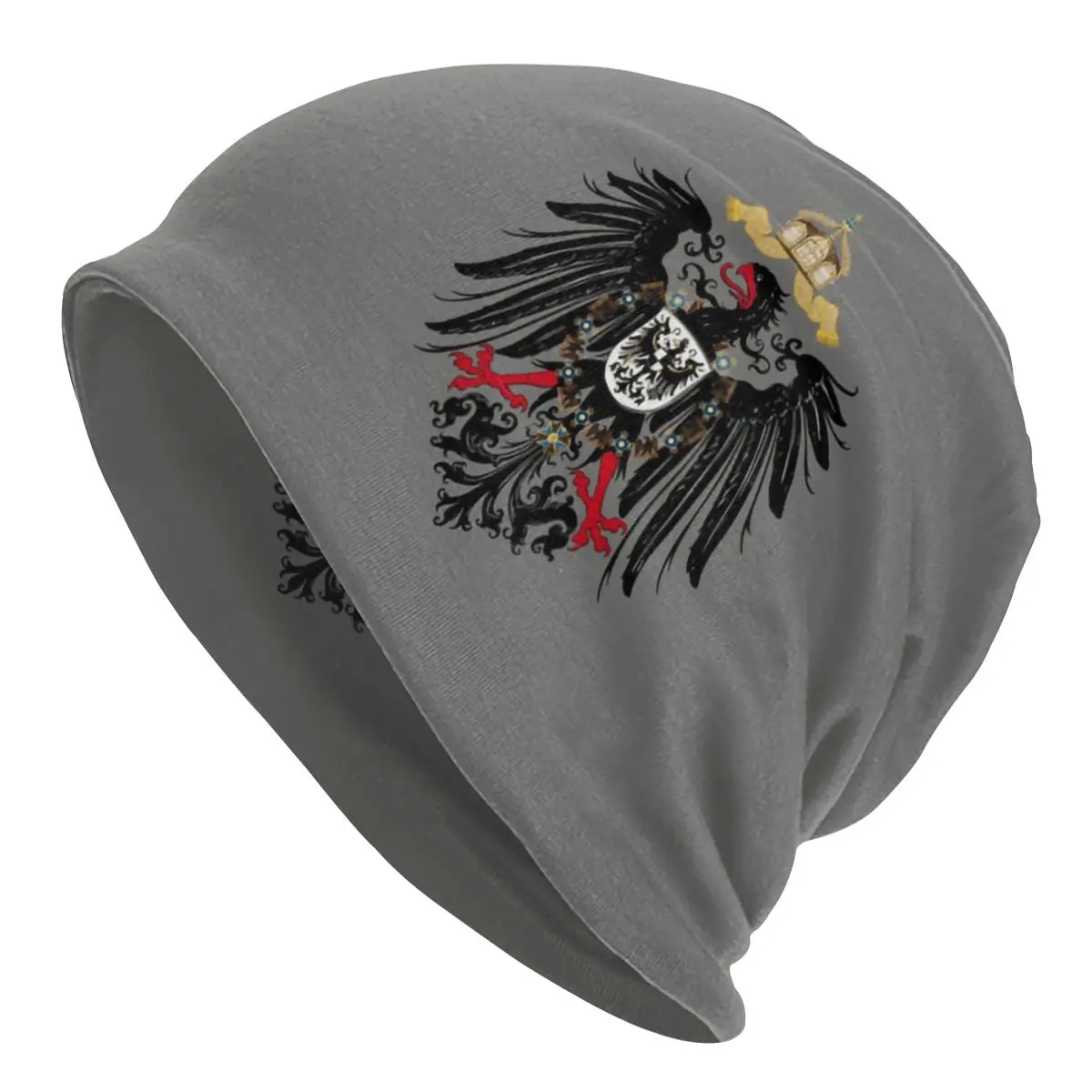 

Unisex Bonnet Winter Knitting Hat Coat Of Arms Of The German Empire Street Beanies Caps Adult Germany Eagle Beanie Hat Ski Cap
