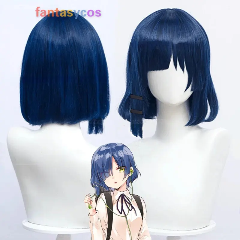 

Аниме BOCCHI THE ROCK! Парик для косплея Yamada Ryo, Короткие термостойкие волосы для костюма, для вечеринки на Хэллоуин, ролевых игр, с бесплатной шапочкой