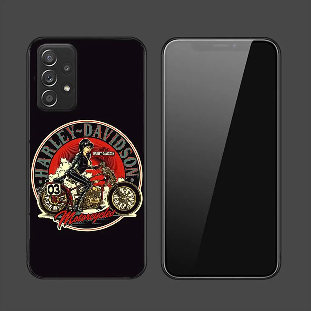 Motorcycle Harleys Davidsons Phone Case For Samsung Galaxy A13 A52 A53 A73 A32 A51 A22 A12 A20e A50 A21 A72 A70 S 4G 5G Covers