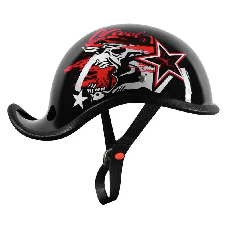 

Мотоциклетная полуфабрикатная Ретро мотоциклетная шляпа многоразовые байкерские шлемы для скутера туристическая бейсбольная шляпа Защит...