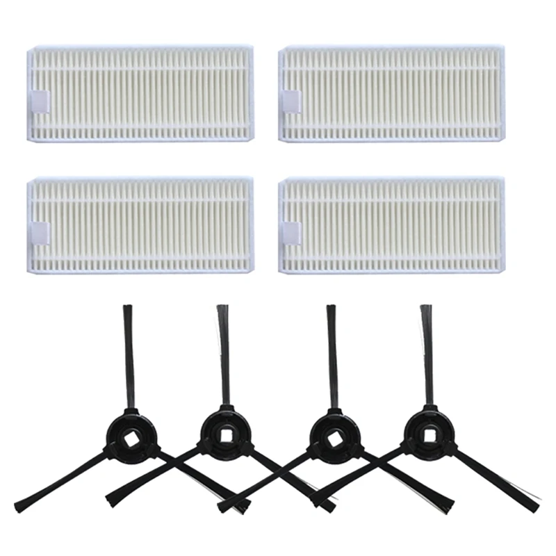 

Hot For Lefant M520/M501 Replacement Parts,Washable 4 HEPA Filters+4 Side Brushes Accessories Kit For Robot Vacuum Cleaners