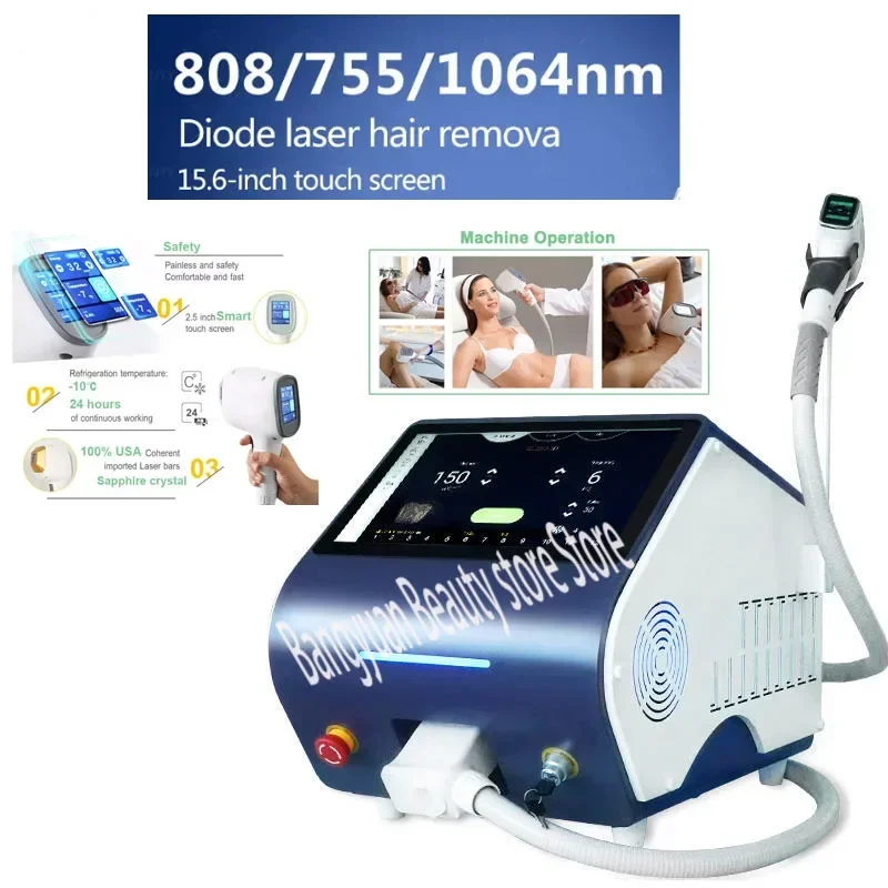 2024 Nieuwste 808 нм Диодный лазер Ijs Platina Онтрирующий аппарат 755 1064 Haar Verwijderen Laser