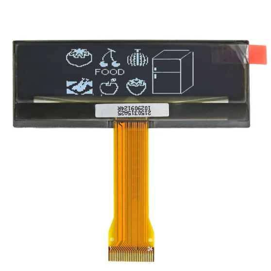

COG-дисплей 24P SPI с органическим светодиодом, желтый, 2,36 дюйма, драйвер SSD1305, 128*22, 8-битный параллельный интерфейс IIC I2C, 3003321501001 2150315A25