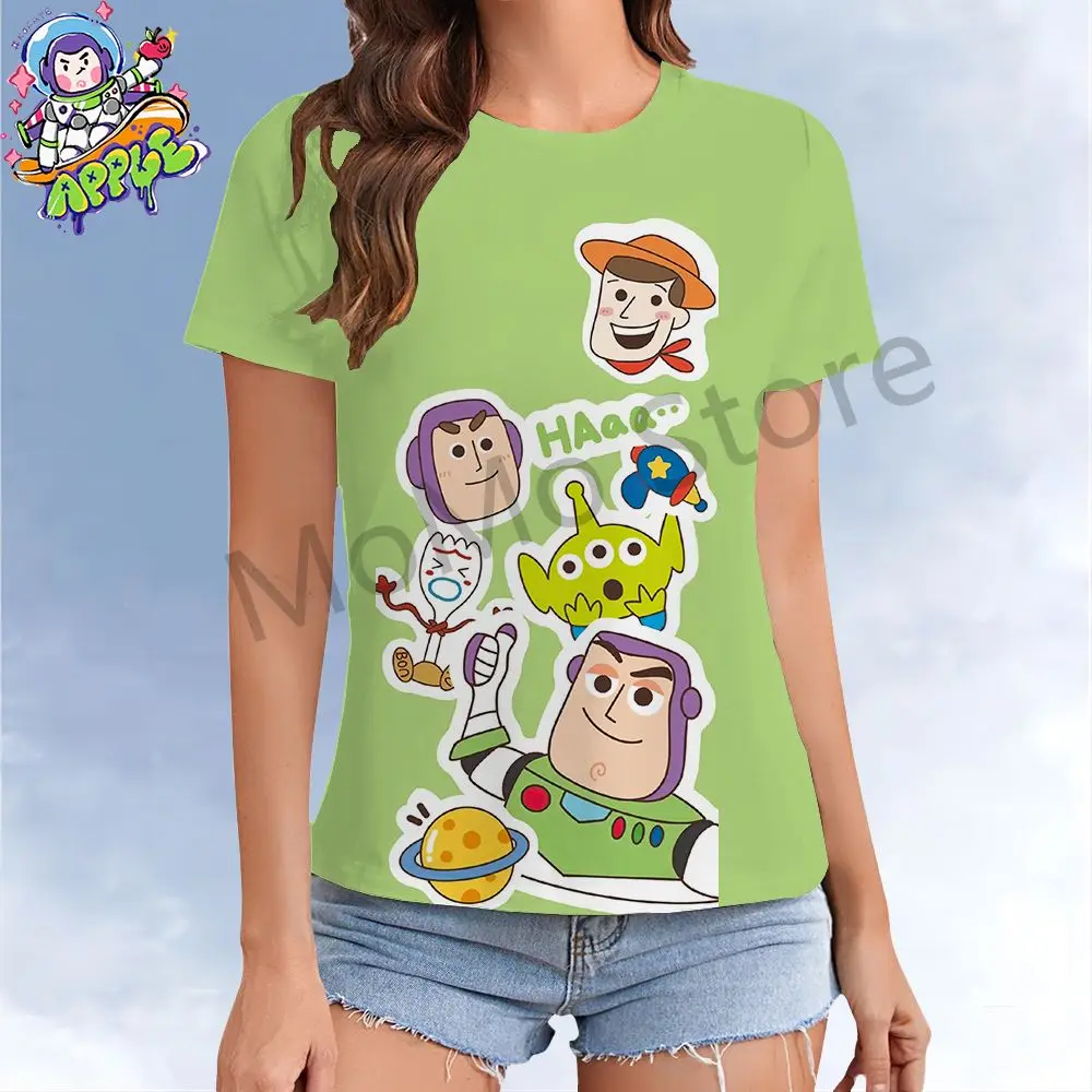 Футболка женская с коротким рукавом и круглым вырезом Y2k