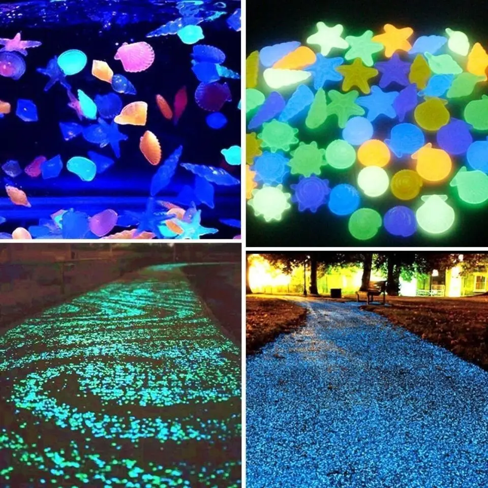 

Luminous Stones DIY Garden Decoration Glow In Dark Decorative Pebbles Outdoor Fish Tank Pebble Rocks Aquarium Walkways Lawn Yard