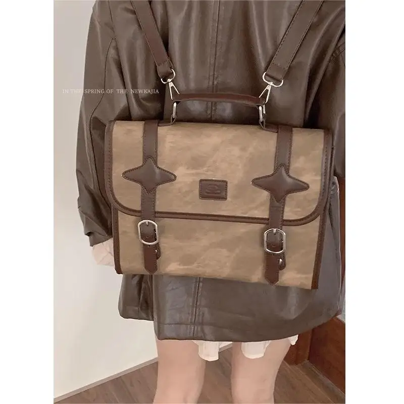 Осень/зима женский рюкзак большой вместимости в стиле ретро 2024 новый популярный