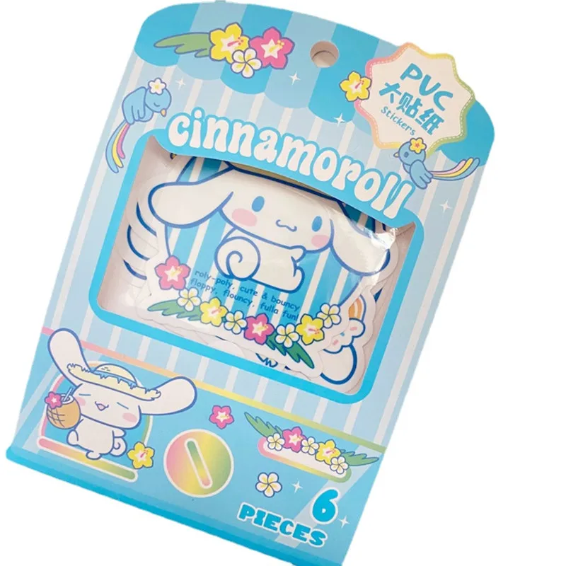 

Japanese Cartoon Big Eared Dog Little White Dog Toy Decoration Lovely Kawai Sticker Set Animation Sticker Children's Gift