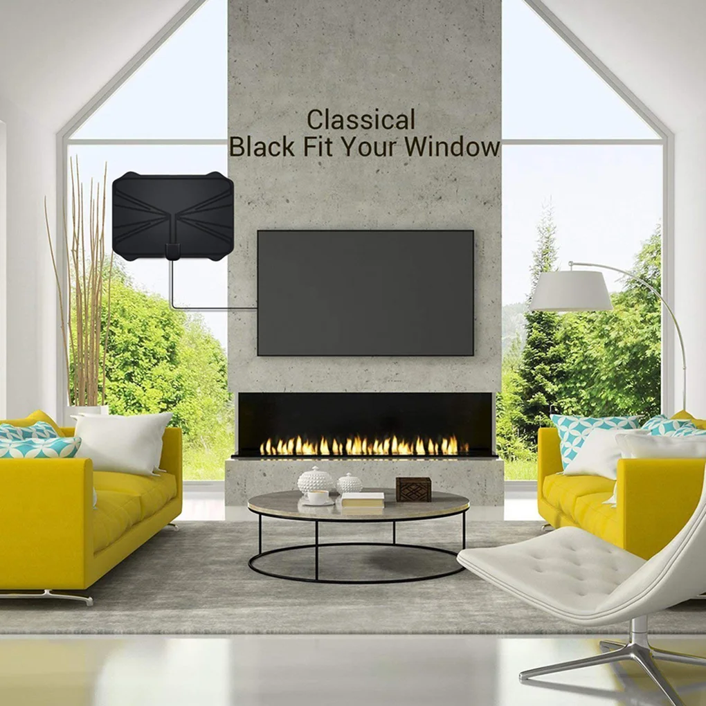 

4K Digital HDTV Aerial Indoor Amplified Antenna 1180 Miles Range HD1080P DVBT2 Freeview TV
