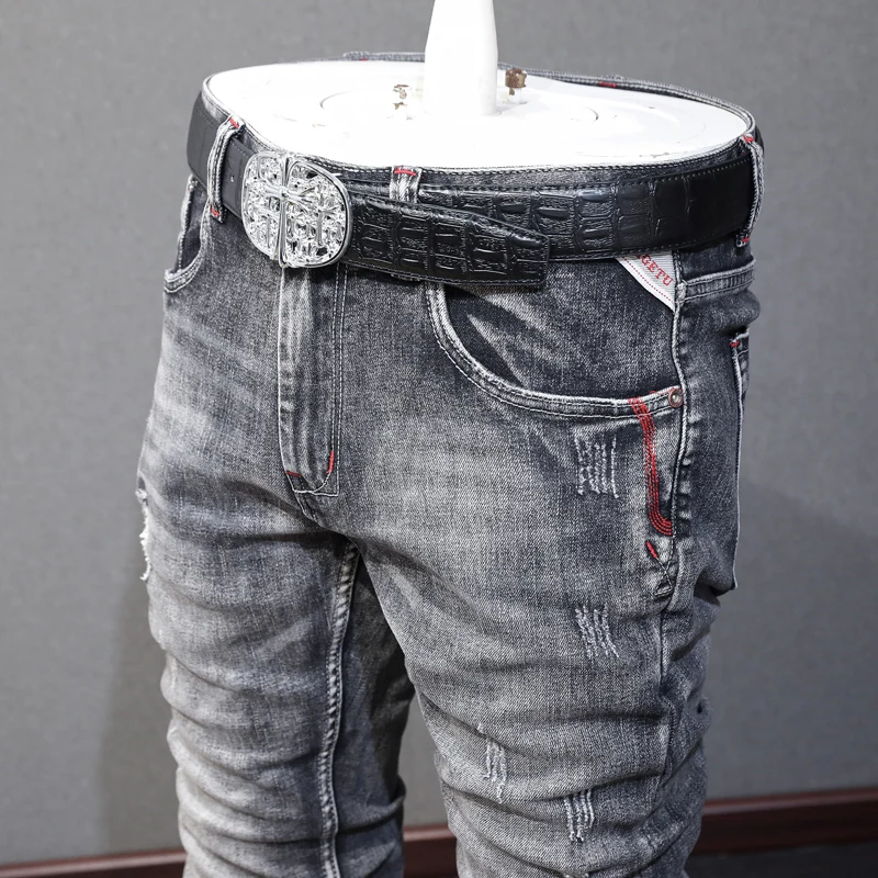 Рисунок 4 - Джинсы мужские зауженные рваные в винтажном стиле