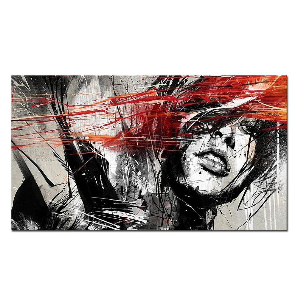 

Художественная картина на холсте WJWANG «Женщина», современный стиль