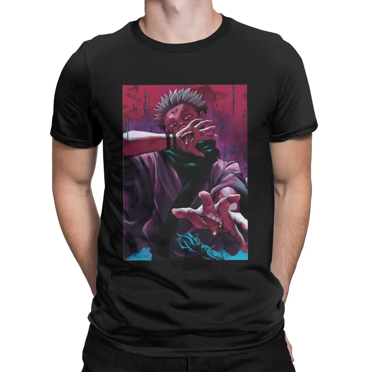 

Jujutsu Kaisen Anime Perfect Gift t shirt for men anime Crazy Tees Short Sleeve Crewneck T-Shirts 100% Cotton Original Clothes