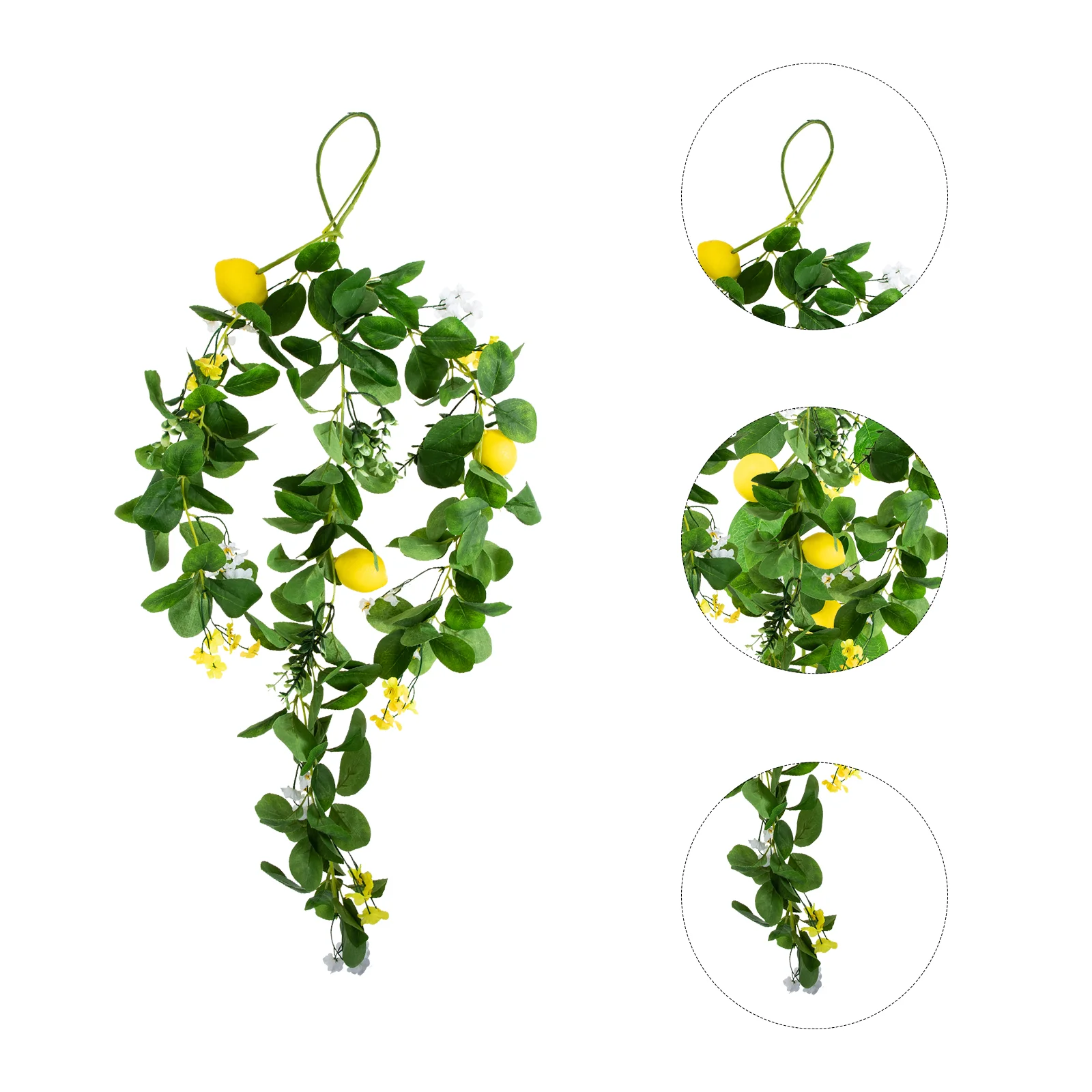 

Лимон Swag, настенная гирлянда, искусственный венок, Виноградная лоза, зелень, Декор, подвесные цветы, весенний цветочный дверной цветок, фрук...
