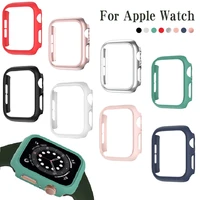 case protector fundas for apple watch 38mm 42mm 40mm 44mm hard pc bumper case protective cover frame for iwatch se 6 5 4 3 2 1