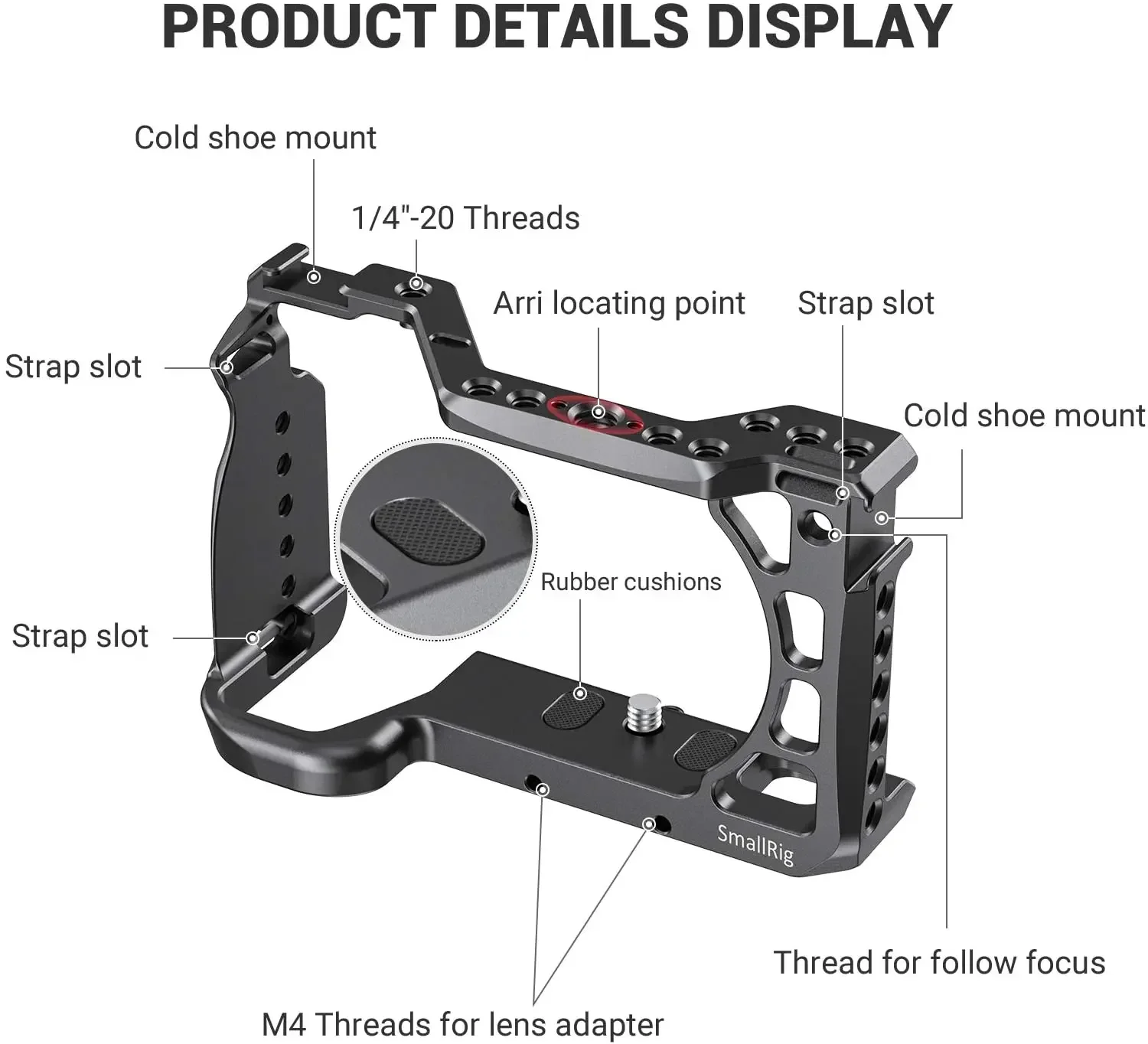 Клетка SmallRig для камеры Sony A6600 клетка Dslr с отверстиями установки Arri аксессуар
