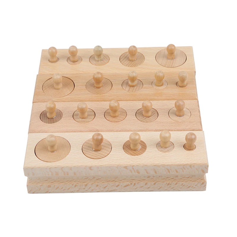 

Montessori Educational Wooden Toys For Children Cylinder Socket Blocks Toy Baby Development Practice And Senses 2023 New