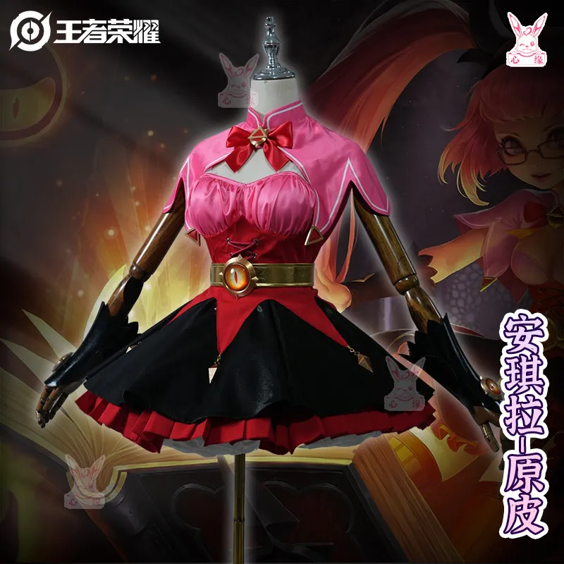 Фото Костюм для косплея Angela Cute Dark Night Loli Honor of Kings, полный комплект для женщин, для Хэллоуина, Комик-Кона, ролевых игр №4