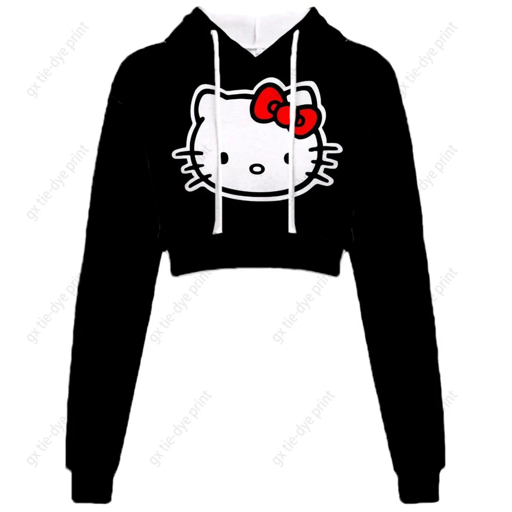

Женская толстовка с капюшоном и принтом «Hello Kitty»