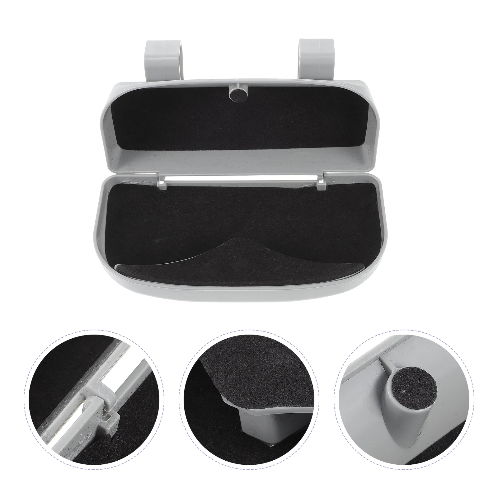 

Car Eyeglasses Holder Case Clothes Hangers Frame Organizer Visor Storage Sunglasses