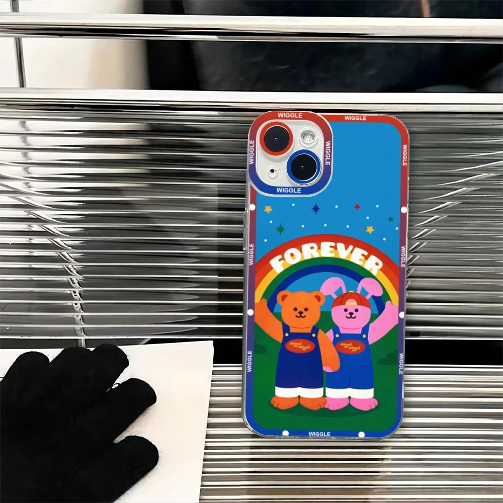 Фото Чехол для телефона WiggleS Wiggle для IPhone 16 Pro Max 16 15 13 14 12 11 Pro Max Mini Angel Eyes, мягкий прозрачный чехол №2