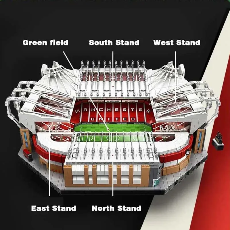 3898 шт. Детский конструктор футбольное поле